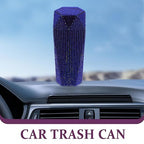 iplusmile Car Trash Garbage Bin Vehicle Trash Bin Car Part Organizing Dustbin for Vehicle Leakproof Compact Storage Organizer