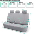 FH Group Automotive Car Seat Covers Rear Set Premium 3D Air Mesh Seat Covers, Airbag Compatible and Split Bench Cover Univers