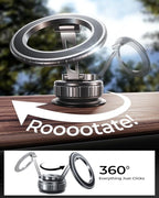 MRGLAS 2026 Upgraded 360° Rotation Vacuum Magnetic Phone Holder Stand,for Magsafe Suction Cup Phone Mount [109+LBS Strongest Suction & Magnetic] Adjustable Swivel Lock, for Your Car/Gym/Mirror/Kitchen