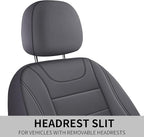 Car Seat Covers, Quilting Leather Seat Cover Two Front Seats, Waterproof Faux Leather Automotive Seat Covers for Cars, Univer