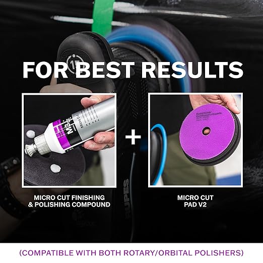 Koch-Chemie - Micro Cut Polishing Compound - Silicone Oil-Free; Permanent Removal of Holograms, Fine Scratches, and Sanding Marks to P3000 Grain Size; High Gloss Finish (1 Liter)