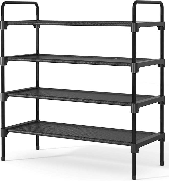 Kitsure Shoe Rack for Closet, Sturdy and Long-Lasting Shoe Shelf, Shoe Rack for Entryway, Personalized DIY Shoe Organizer, Sh