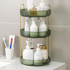YCIA&DONE 360 Rotating Makeup Organizer and Storage for Vanity Countertop 3 Tiers, High Capacity Cosmetic Skincare Perfume Or