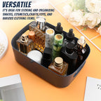 Zopeal Plastic Storage Bins 10 Pcs Blue Pantry Organizer Bins Small Baskets Storage Containers for Home Kitchen (8 x 5.7 x 3 