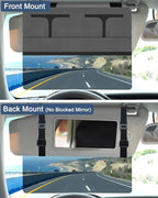 Car Visor Extender Sun Bblocker，Upgraded UV400 Car Sun Visor Extension with PC Lens and Side Sunshade,Filter UV，Safe Ddriving.Universal for SUV, Family Automotive, Gray