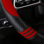 HighnessHwoo Car Steering Wheel Covers for Women Girl Padded Carbon Fiber PU Leather Cute Cartoon Auto Interior Accessories f