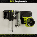 NattyDot Garage Tool Organizer Wall Mount 49.5inch with 9 Hooks Ski Rack for Garden Shovel Holder Garage Wall Organizer Wall 
