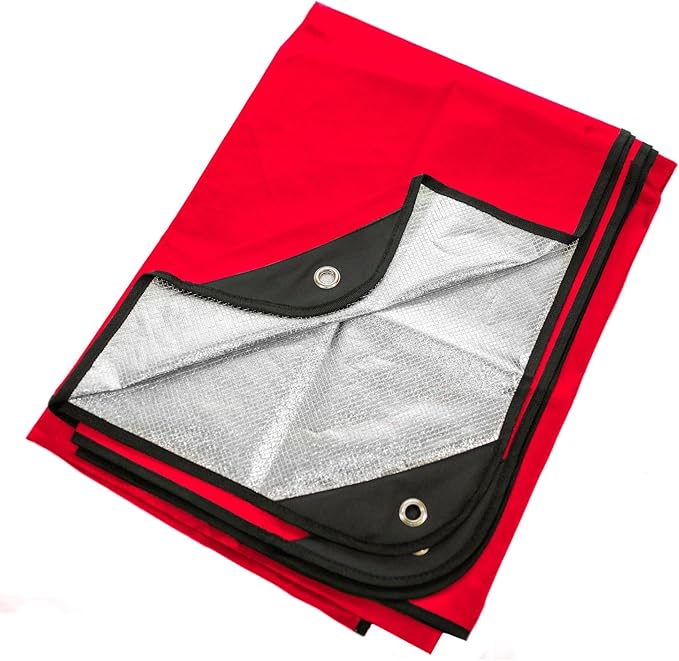 Arcturus All-Weather Outdoor Survival Blanket, Thermal Emergency Blanket, Reflective Heat Tarp with Grommets, Lightweight for