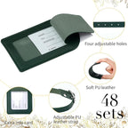 Amylove 48 Sets Leather Luggage Tags Bulk Wedding Favors Luggage Tags for Guests Bridal Gifts Wedding Bridal Shower Gift PU L