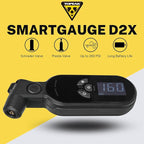 Topeak SmartGauge D2X Digital Tire Pressure Gauge - Accurate and Easy-to-Use Bike Pressure Gauge with Digital Display - Measures PSI for Presta and Schrader Valves