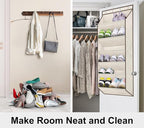 SLEEPING LAMB Shoe Rack for Door, Kids Door Shoe Organizer for Closet hanger, Narrow Hanging Sneaker Storage with Large Deep 