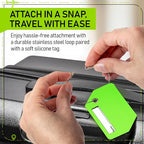 Untethered Ultimate Travel Set: 4 Premium Luggage Straps and 4 Silicone Tags - Secure & Identify Your Bags with Ease (Green +