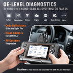 FOXWELL NT510 Pro fit for BMW OBD2 Scanner with 12V Battery Tester, Full System Diagnostic Bi-Directional Control Scanner, All