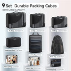 11 Set / 9 Set Packing Cubes for Travel,Gifts for Women Mom Kids,TSA Approved Bags for Makeup, Cosmetic, Toiletry, Organizers