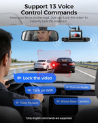 AZDOME 360° 4 Channel Dash Cam Front and Rear Inside, Built-in 128GB eMMC, 2K+1080P*3 Dashcam, Left Right, Voice Control, 5G 