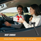 Car Window Breaker, Automotive Safety Hammer with Seatbelt Cutter, 3-in-1 Emergecy Escape Tool Car Metal Window Breaker Seatb