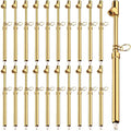 Tallew 20 Pack Dual Head Tire Pressure Gauge Heavy Duty Air Pressure Tire Gauge for Auto Truck Car RV Van Gage Range 10-150PSI, 1-10Bar (Gold)