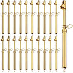 Tallew 20 Pack Dual Head Tire Pressure Gauge Heavy Duty Air Pressure Tire Gauge for Auto Truck Car RV Van Gage Range 10-150PSI, 1-10Bar (Gold)