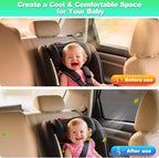 2017-2022 CRV Window Shades -Car Window Shade for Baby and Driver, Breathable Mesh Car Privacy Curtains for Side Windows, UV Protection and Heat Insulation for Road Trips, Napping