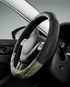 Mossy Oak Camo Steering Wheel Cover - PVC Leather and Cotton Twill, Universal Fit 14 1/2 inches to15 inches - Official Licensed Product…