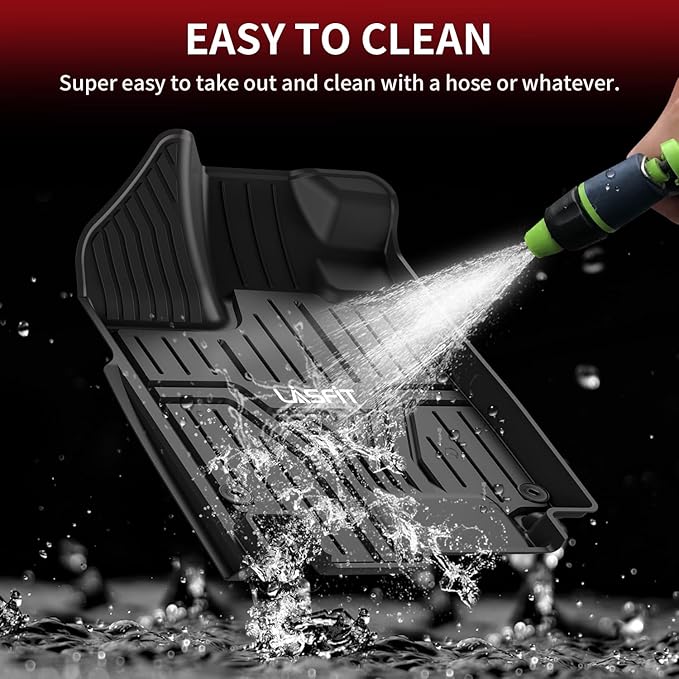 LASFIT Floor Mats for Honda Odyssey 2026 2025 2024 2023 2022 2021 2020 2019 2018 Mini Passenger Van, All Weather TPE Car Liners,1st & 2nd & 3rd Row (EX-L/Elite/Touring/Sport-L/Sport/EX/LX)