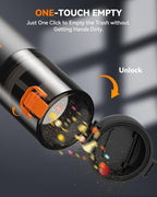 Car Vacuum, Handheld Vacuum Cordless with 21000Pa Powerful Suction & 3 Modes, 4-in-1 Portable Hand Held Mini Vacuum Cleaner R