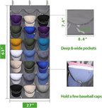 Dofilachy Hat Rack - Hat Organizer - Hat Racks for Baseball Caps, Visible Hat Holder - Baseball Cap Rack for Wall Door with 3
