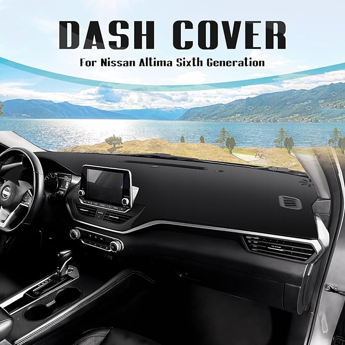 FIILINES Dash Cover for 2019-2026 Nissan Altima, Dashboard Mat Accessories Dash Cover Sunshade Nonslip Mesh Protector No Glar