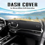 FIILINES Dash Cover for 2019-2026 Nissan Altima, Dashboard Mat Accessories Dash Cover Sunshade Nonslip Mesh Protector No Glar
