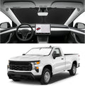 Custom Fit Windshield Sun Shade for Chevy Silverado 2019-2026, Blocks UV & Heat, Front Window Sunshade Accessories, Easy Fold & Store Keep Your Car Cooler