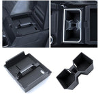 for 2025~2026 Toyota 4runner - 6th Gen 4Runner 2Pcs Center Console Armrest Organizer Tray ABS Materials& Silicone Cup Holder Insert