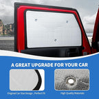 JK Windshield Sunshade, 8PCS Side Window Sun Shade Compatible with 2007-2017 Jeep Wrangler JK 4-Door