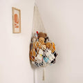 Amdermi Stuffed Animal Storage Organizers Corner Hanging Ne 60" L Stuffy Animal Hammock Macrame Toy Display Plush Toy Holder 
