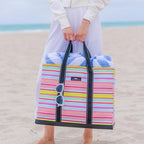 SCOUT Original Deano Tote Large - Durable Lightweight Open Top Beach, Pool & Lake Bag, Inside Zip Pocket, Folds Flat