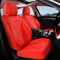 Coverado Front Seat Covers, Waterproof Nappa Leather Stain-Resistant Protectors, Universal Fit for Sedans, SUVs, Trucks, Auto