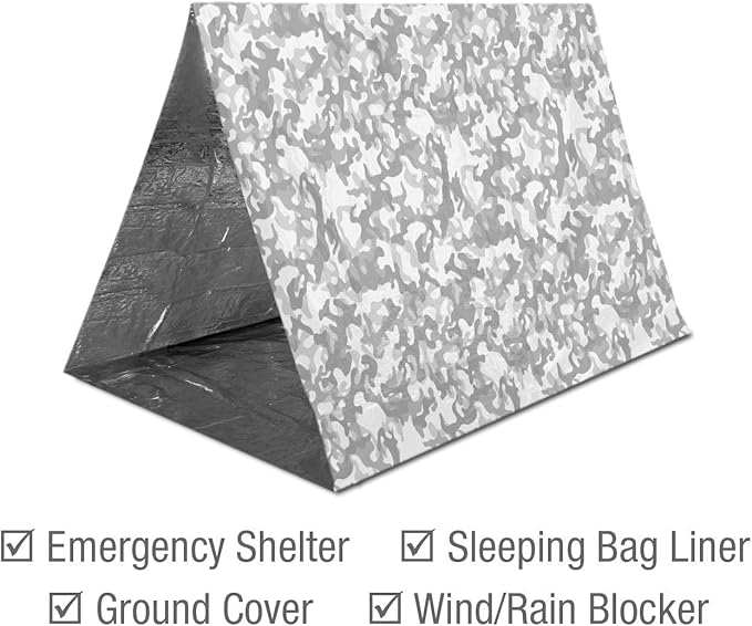 Swiss Safe 4 Pack Mylar Emergency Blankets for Survival - Compact & Insulated for Cold Weather - Designed for NASA, Outdoor, 