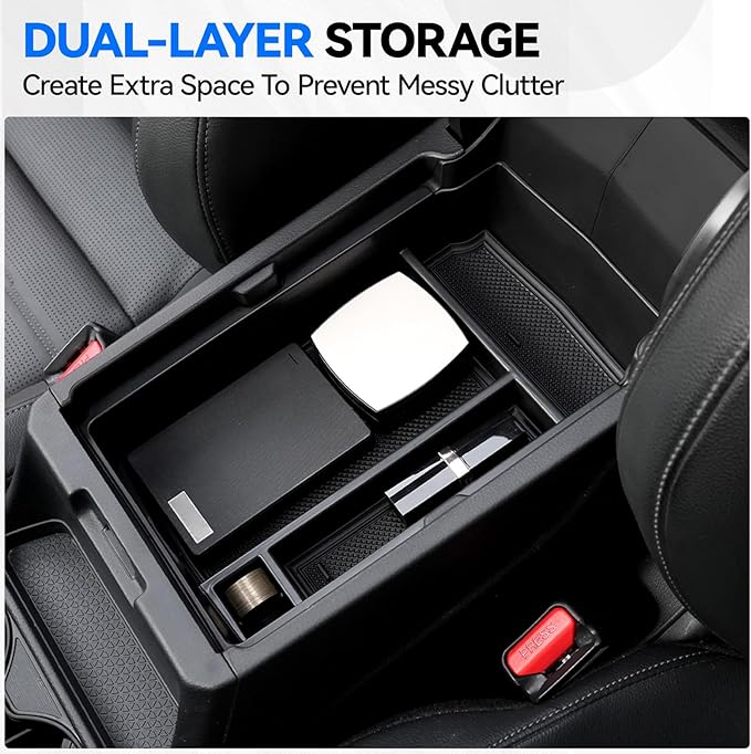 5PCS Center Console Organizer Tray for 2026 2025 2024 2023 Honda CRV Accessories, Armrest Storage Box and Drawer, Armrest Hidden Storage Box, Dashboard Organizer Tray and Cup Holder for Honda CRV