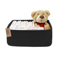COMFY-HOMI 11.5"x7.5"x4.7" Storage Baskets for Organizing | Cotton Rope Woven Basket | Toy Storage Bin Box | Basket for Shelv