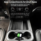 JKCOVER Center Console Coin Box Organizer Compatible with 2019-2022 Silverado/Sierra 1500 and 2020-2023 Silverado/Sierra 2500HD 3500HD Accessories (Full Console w/Bucket Seats Only)