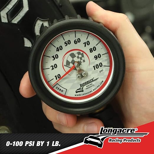 Longacre 52-52053 Tire Pressure Gauge, 2-1/2 Inch, 0-100 PSI