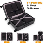 8 Set Compression Packing Cubes for Travel, Waterproof Luggage Organizers, Suitcase Organizer Set for Carry-On & Checked Bagg