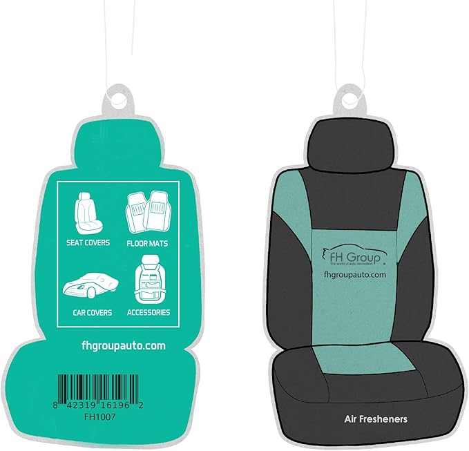 FH Group Car Seat Cover Cushion - 2 Pack Seat Covers for Cars Trucks SUV, Blue Black Neosupreme Car Seat Cushions, Car Seat C