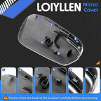 Driver Side Mirror Cover Replacement for Honda CRV 2017 2018 2019 2020 2021 2022 - Left Side Mirror Covers, Rear View Mirror Cap Accessories Grey, With Lamp