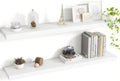40 Inch Floating Shelves, 8 Inch Deep Floating Shelves for Wall, Hanging Shelf with Invisible Brackets, Deep Shelves for Bath