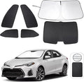 TINGLU Window Shades for Toyota Corolla 2014-2019 6PCS Accessories Car Side Full Windows Windshield Sun Shade Sun UV Rays & Privacy Protection for Camping Napping Relaxing