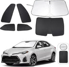 TINGLU Window Shades for Toyota Corolla 2014-2019 6PCS Accessories Car Side Full Windows Windshield Sun Shade Sun UV Rays & Privacy Protection for Camping Napping Relaxing