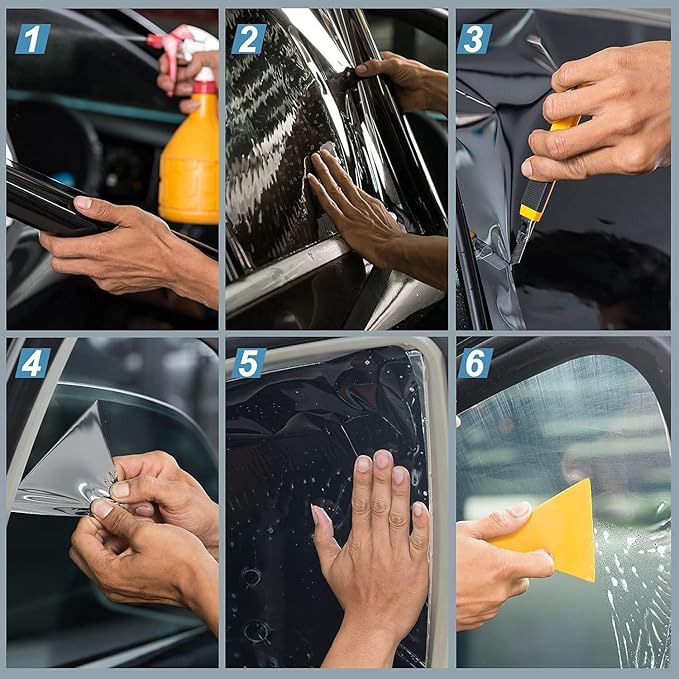 Window Tint Film for Cars, 20% VLT 30" in x 10'Ft Ceramic Window Tints, Blocks 99% UV & IR Rays, Heat Resistant Anti Glare Films for Windshield, Scratch Resistant Sun Shade Auto Film Roll