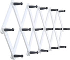 WEBI Accordion Wall Hanger,Expandable Wooden Coat Rack Wall Mounted,Accordion Hat Rack for Wall,Accordion Hook Rack for Hats,