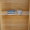 FIRJOY Expandable Wall-Mounted Closet Shelf Organizer, Adjustable Storage Rack, Heavy Duty (White, 46" - 56.5")