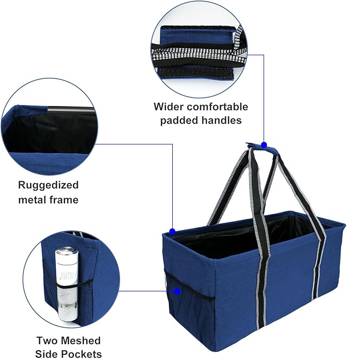 50L Utility Tote Bag Reusable Grocery Shopping Bag